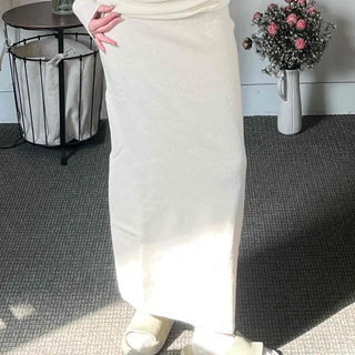 Slim Fit Knit Maxi Skirt