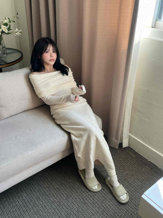 Slim Fit Knit Maxi Skirt