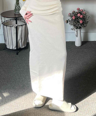 Slim Fit Knit Maxi Skirt