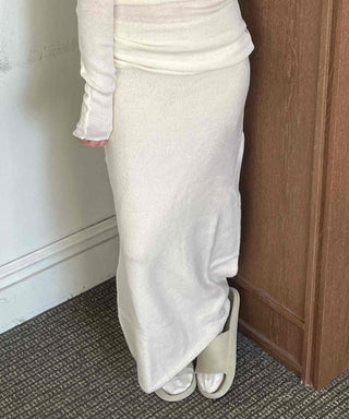 Slim Fit Knit Maxi Skirt