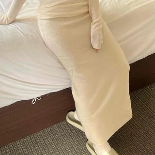 Slim Fit Knit Maxi Skirt