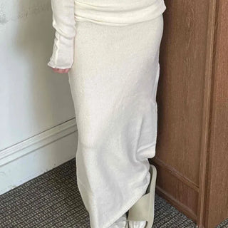 Slim Fit Knit Maxi Skirt