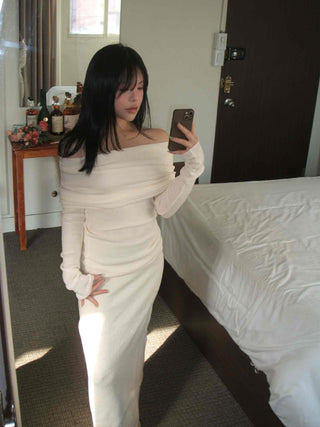 Slim Fit Knit Maxi Skirt