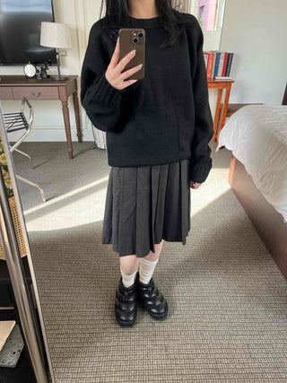 Classic Pleated Tennis Midi Skirt