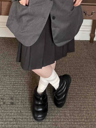 Classic Pleated Tennis Midi Skirt
