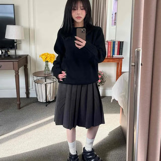 Classic Pleated Tennis Midi Skirt