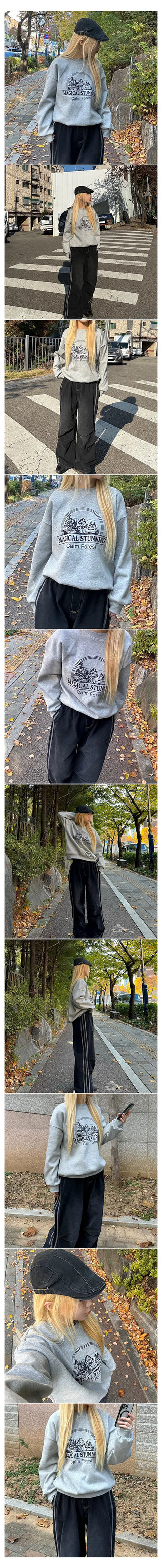 Harper Forest Sweatshirt Fleece-lined cropped sweatshirt, a daily essential