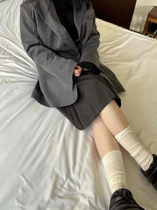 Classic single oversized tailored jacket
