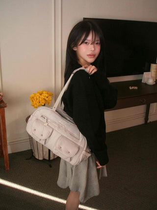 Side Ribbon Sweat Tennis Skirt
