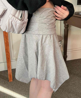 Side Ribbon Sweat Tennis Skirt