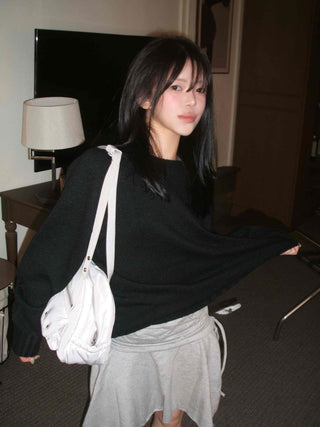 Side Ribbon Sweat Tennis Skirt