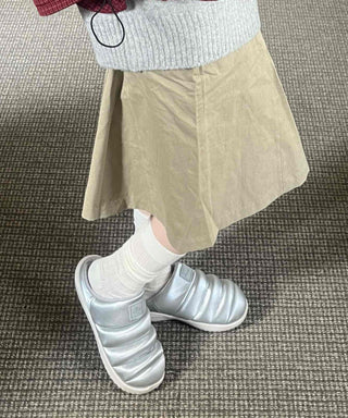 Modern A-line Cotton Midi Skirt