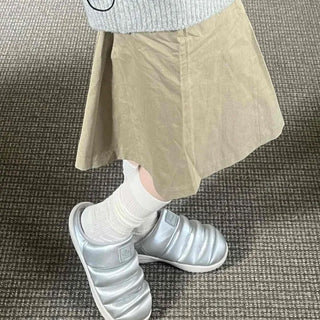 Modern A-line Cotton Midi Skirt