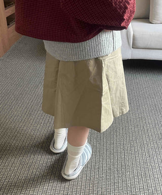 Modern A-line Cotton Midi Skirt