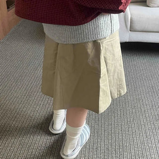 Modern A-line Cotton Midi Skirt