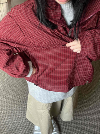 Oversized Quilted Hooded Zip-Up Jumper