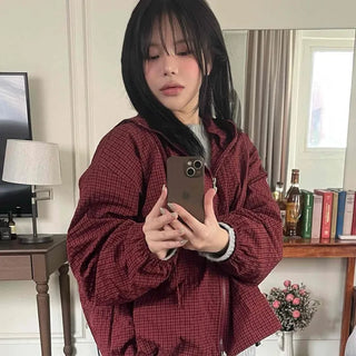 Oversized Quilted Hooded Zip-Up Jumper