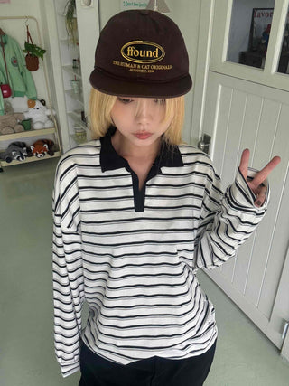 Steady Stripe Loose Fit Long Sleeve T-shirt