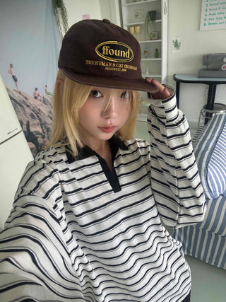 Steady Stripe Loose Fit Long Sleeve T-shirt