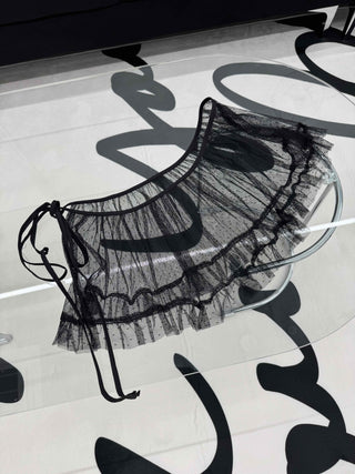 Vintage Lace Two-way Frill Mini Skirt