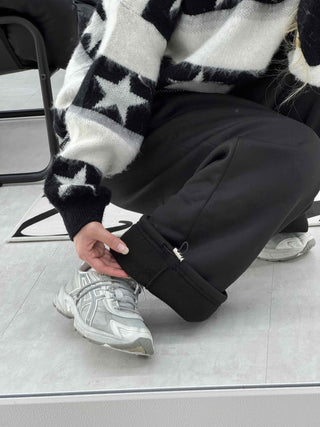 Wool Blend Oversized Daily Wide Pants