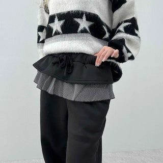 Wool Blend Oversized Daily Wide Pants