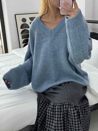 Chic Check Pattern Pleated Knit Dress