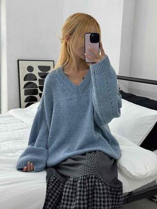 Chic Check Pattern Pleated Knit Dress