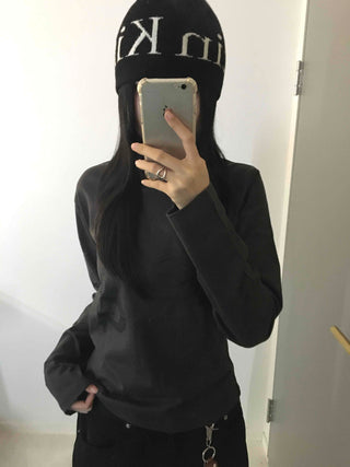 Daily Cotton Round Neck Basic Long Sleeve T-shirt