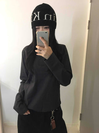 Daily Cotton Round Neck Basic Long Sleeve T-shirt