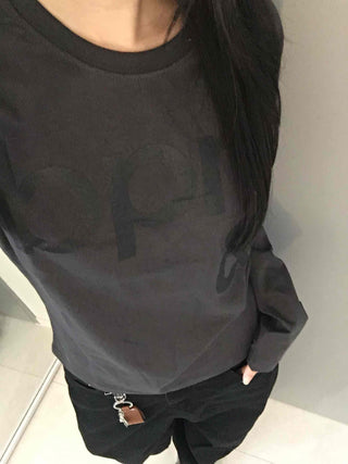 Daily Cotton Round Neck Basic Long Sleeve T-shirt