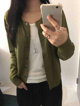 Soft Snap Button Loose Fit Cable Knit Cardigan