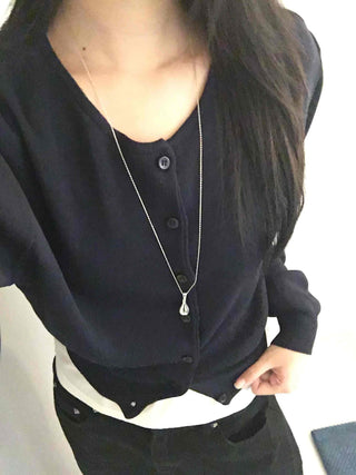 Soft Touch Snap Button Crop Short Cardigan