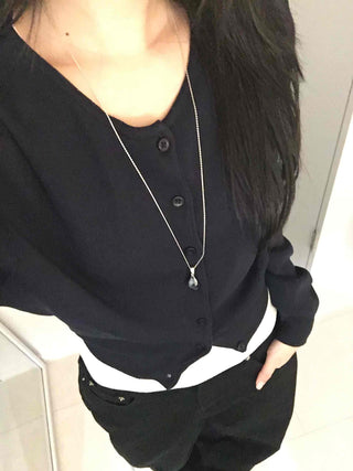Soft Touch Snap Button Crop Short Cardigan