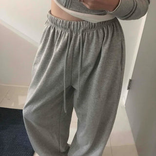 Soft Cotton Balloon Fit Oversized Jogger Training Pants