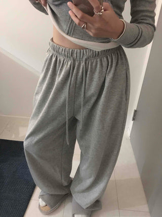 Soft Cotton Balloon Fit Oversized Jogger Training Pants