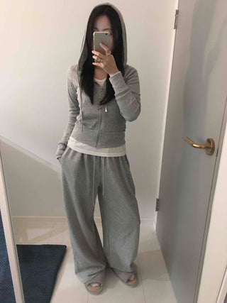 Soft Cotton Balloon Fit Oversized Jogger Training Pants
