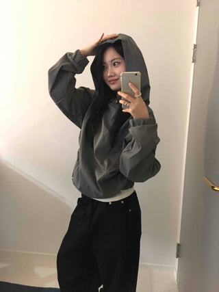 Oversized Unique See-through Layered Hoodie