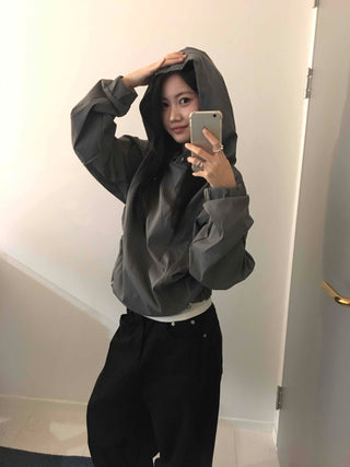 Oversized Unique See-through Layered Hoodie
