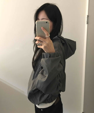 Oversized Unique See-through Layered Hoodie