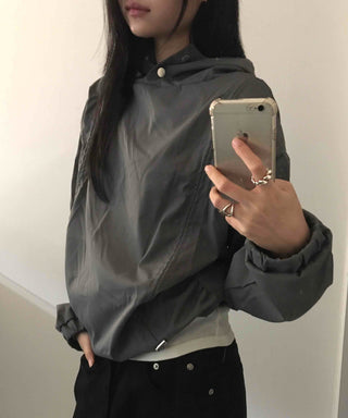 Oversized Unique See-through Layered Hoodie