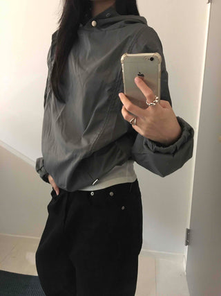 Oversized Unique See-through Layered Hoodie