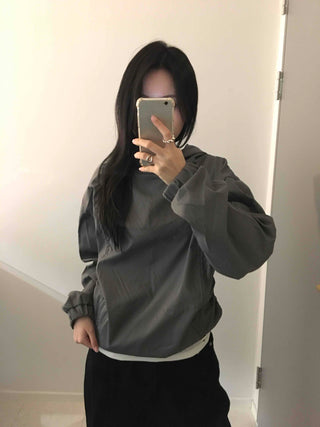 Oversized Unique See-through Layered Hoodie