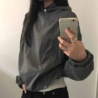 Oversized Unique See-through Layered Hoodie