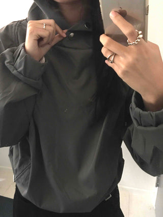Oversized Unique See-through Layered Hoodie