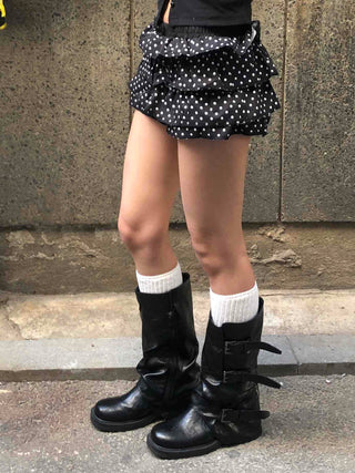 Star Dot Tiered Balloon Frill Shorts