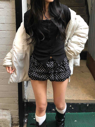Star Dot Tiered Balloon Frill Shorts