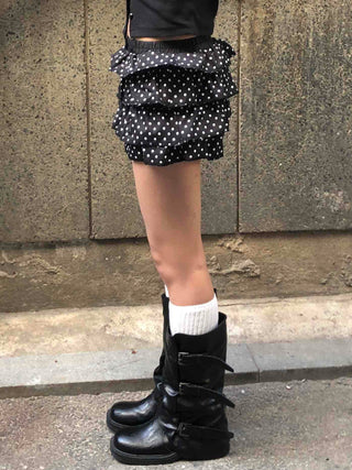 Star Dot Tiered Balloon Frill Shorts