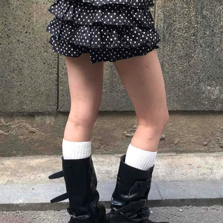 Star Dot Tiered Balloon Frill Shorts