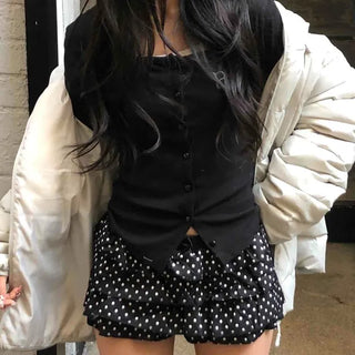 Star Dot Tiered Balloon Frill Shorts